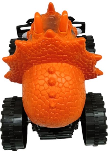 Sürtmeli Dinazor Robota Dönüşen Araba 14 cm - Turuncu