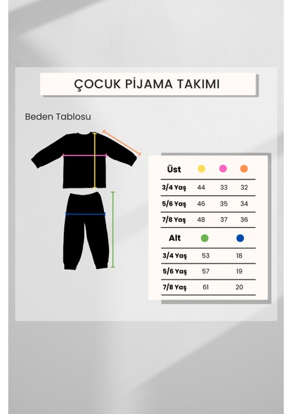 Erkek Çocuk Pamuklu Uzun Kollu Pijama Takımı Dinazor 3-4 Yaş