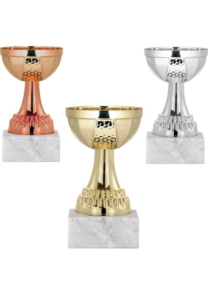 Kişiye Özel Futbol Kupa Takımı-Ödül Kupası-Turnuva Kupası 3'lü Takım ECO001
