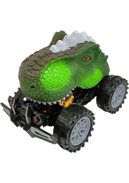 Sürtmeli Dinazor Robota Dönüşen Araba 14 cm - Yeşil