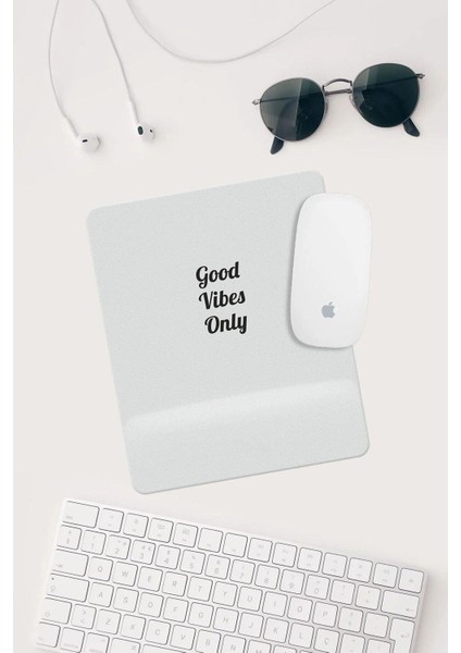 Byars-Good Vibes Only Bilek Destekli Dikdörtgen Mouse Pad Mouse.-Byars