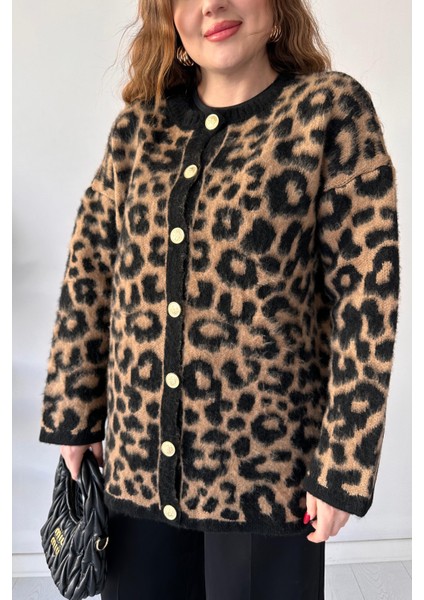 Tüylü Leopar Hırka Leopar fiyatları