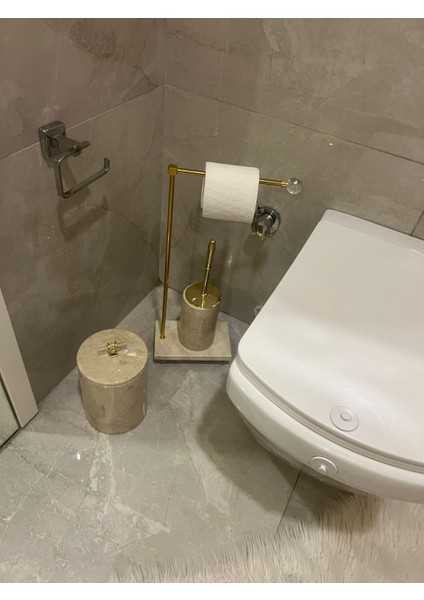 Doğal Mermer Banyo Seti 3lü