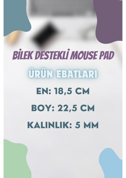 Byars-Batımını Seyreden Kedi Baskılı Bilek Destekli Dikdörtgen Mouse Pad-Byars