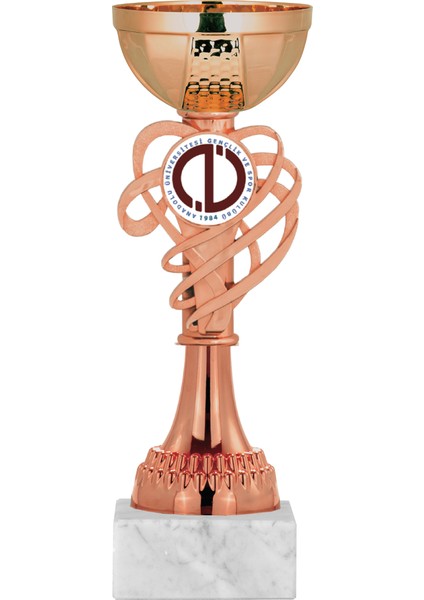Futbol Kupası Ödül Kupası Tören Kupası 20 cm Bronz Renk ECO002