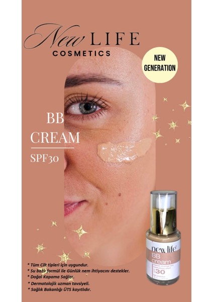 Miracle BB Krem Doğal Kapatıcı ve Nemlendirici Cilt Tonu Eşitler SPF 30+ (Yeni Nesil) 30ml