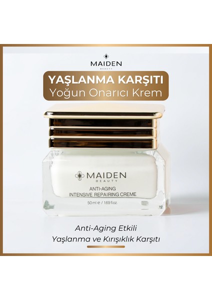 Anti-Aging Etkili Yaşlanma ve Kırısıklık Karşıtı Yoğun Onarıcı Krem 50 ml
