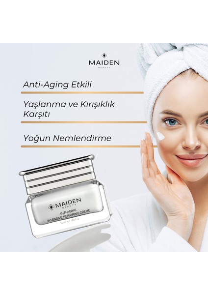 Anti-Aging Etkili Yaşlanma ve Kırısıklık Karşıtı Yoğun Onarıcı Krem 50 ml