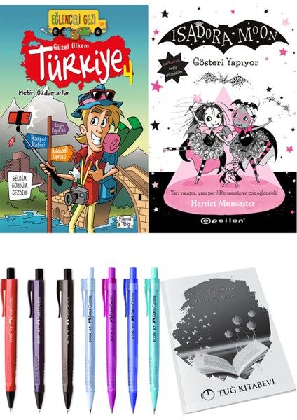Isadora Moon 9 Gösteri Yapıyor ve Güzel Ülkem Türkiye 4 2'li Set - Kalem