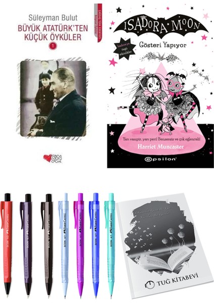 Isadora Moon 9 Gösteri Yapıyor ve Büyük Atatürk'ten Küçük Öyküler 1 2'li Set - Kalem