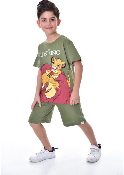 Lion King Baskılı 2'li Şort - T-Shirt Çocuk Takım