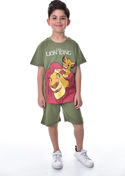 Lion King Baskılı 2'li Şort - T-Shirt Çocuk Takım