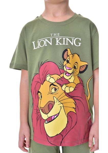 Lion King Baskılı 2'li Şort - T-Shirt Çocuk Takım