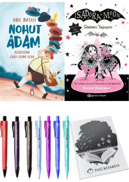 Isadora Moon 9 Gösteri Yapıyor ve Nohut Adam 2'li Set - Kalem