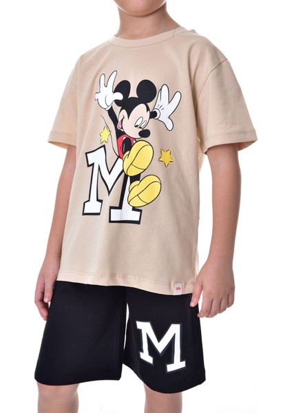 Mickey Baskılı 2'li Şort - T-Shirt Çocuk Takım fiyatları