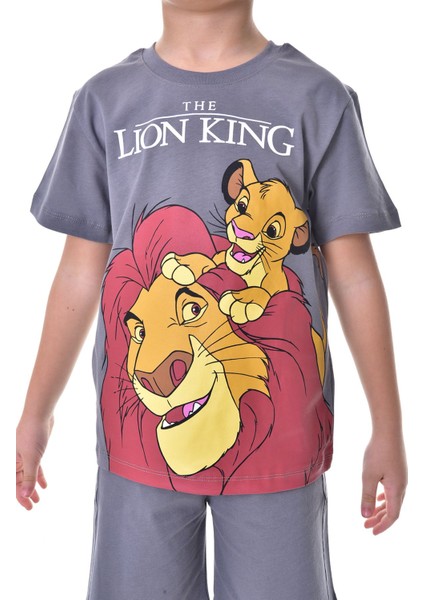 Lion King Baskılı 2'li Şort - T-Shirt Çocuk Takım