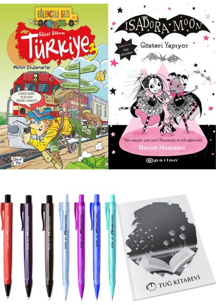 Isadora Moon 9 Gösteri Yapıyor ve Güzel Ülkem Türkiye 3 2'li Set - Kalem