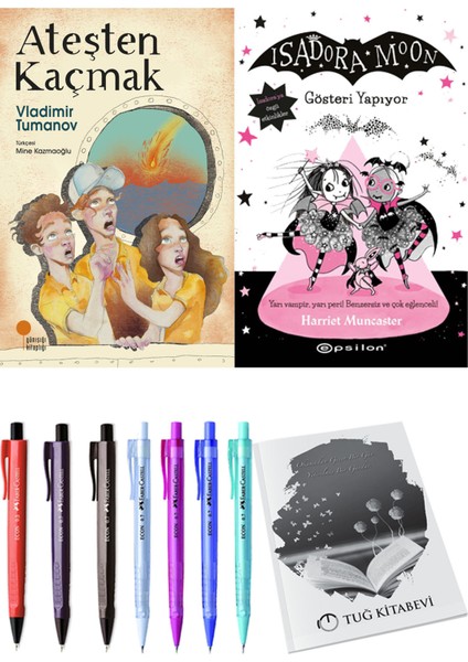 Isadora Moon 9 Gösteri Yapıyor ve Ateşten Kaçmak 2'li Set - Kalem