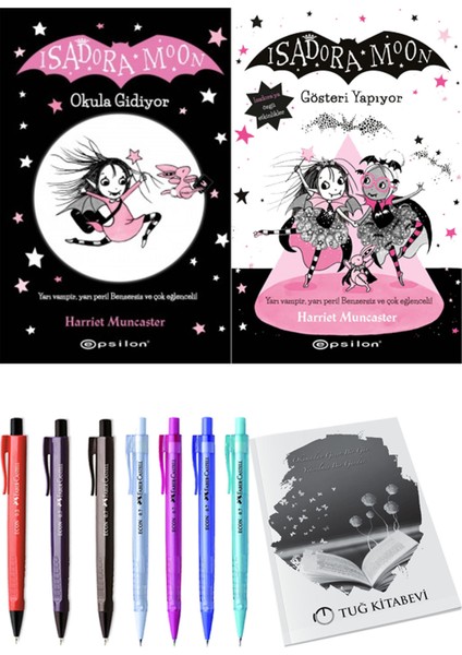 Isadora Moon 9 Gösteri Yapıyor ve Isadora Moon 1 Okula Gidiyor 2'li Set - Kalem