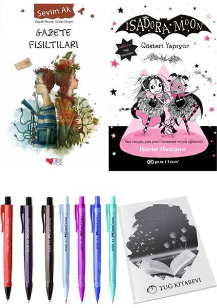 Isadora Moon 9 Gösteri Yapıyor ve Gazete Fısıltıları 2'li Set - Kalem