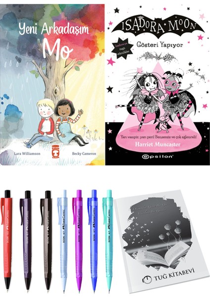 Isadora Moon 9 Gösteri Yapıyor ve Yeni Arkadaşım Mo 2'li Set - Kalem