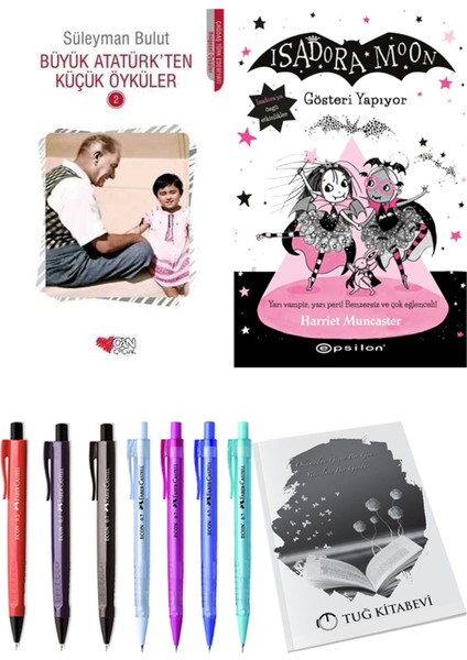 Isadora Moon 9 Gösteri Yapıyor ve Büyük Atatürk'ten Küçük Öyküler 2 2'li Set - Kalem