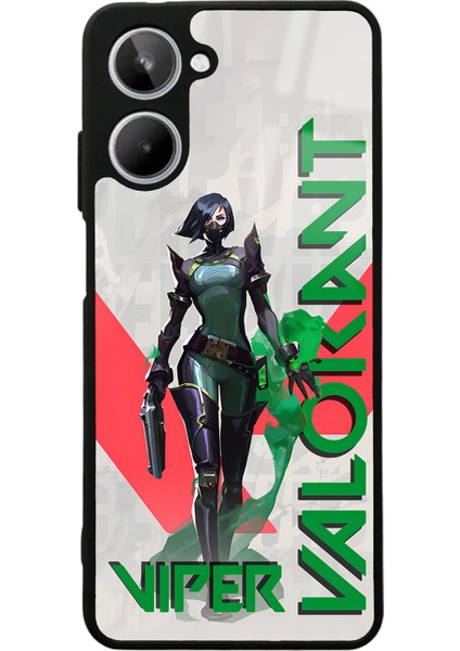 Oppo Realme 10 Valorant Viper Tasarımlı Glossy Telefon Kılıfı