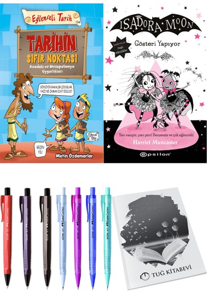 Isadora Moon 9 Gösteri Yapıyor ve Tarihin Sıfır Noktası Anadolu ve Mezopotomya Uygarlıkları 2'li Set - Kalem
