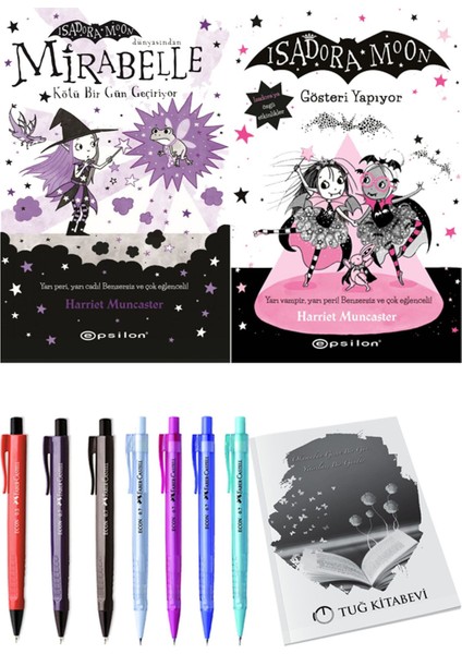 Isadora Moon 9 Gösteri Yapıyor ve Mirabelle 3 Kötü Bir Gün Geçiriyor 2'li Set - Kalem