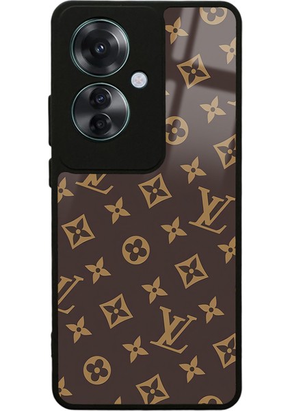 Oppo Reno 11F 5g Kahverengi Lv Tasarımlı Glossy Telefon Kılıfı