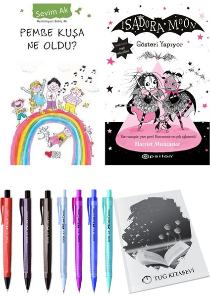 Isadora Moon 9 Gösteri Yapıyor ve Pembe Kuşa Ne Oldu? 2'li Set - Kalem