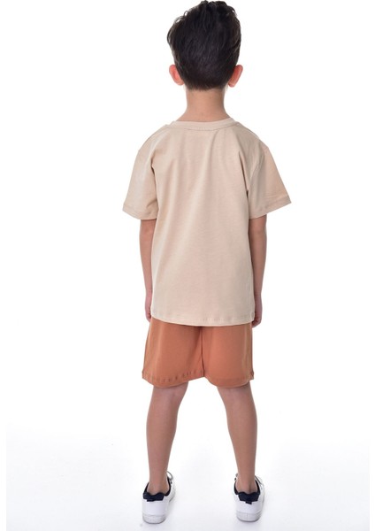 Mickey Baskılı 2'li Şort - T-Shirt Çocuk Takım modelleri