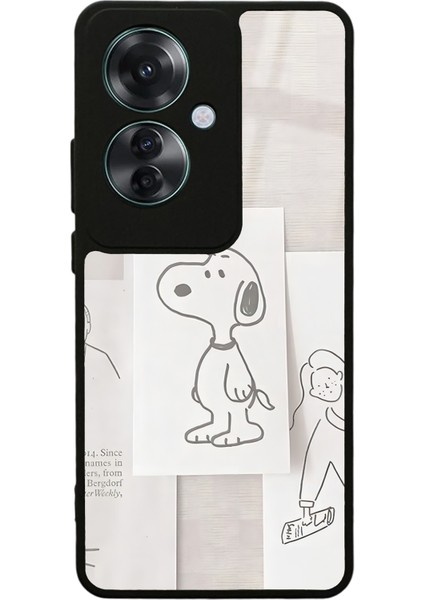 Oppo Reno 11F 5g Snoppy Tasarımlı Glossy Telefon Kılıfı