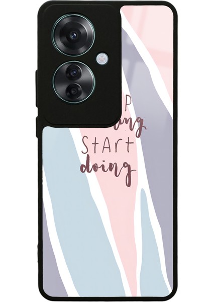 Oppo Reno 11F 5g Start Doing Tasarımlı Glossy Telefon Kılıfı