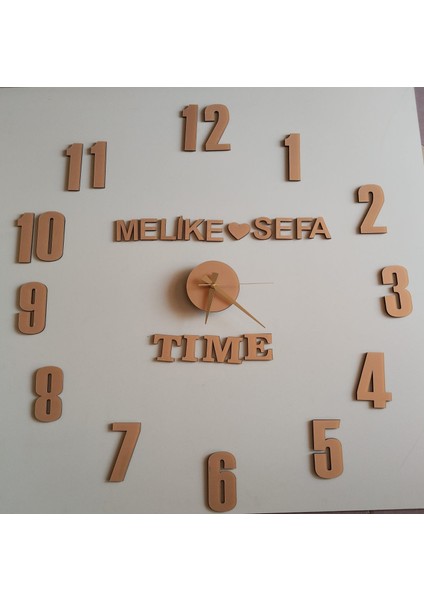 Pleksi Serpme Duvar Saati Çok Şık Bir Tasarım