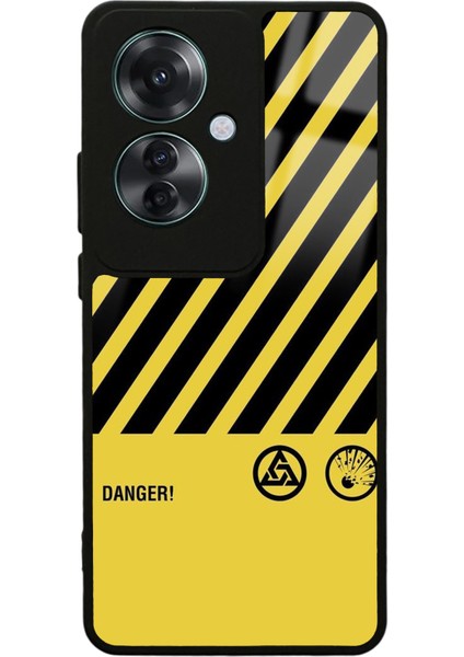 Oppo Reno 11F 5g Danger Tasarımlı Glossy Telefon Kılıfı