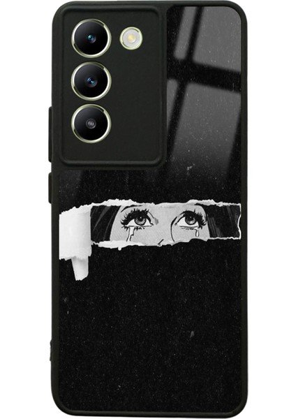 Vivo V30 Lite Gözler Tasarımlı Glossy Telefon Kılıfı