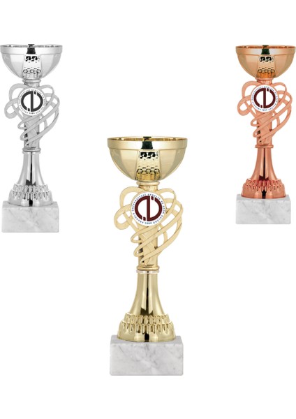 Kişiye Özel Futbol Kupa Takımı-Ödül Kupası-Turnuva Kupası 3'lü Takım ECO002