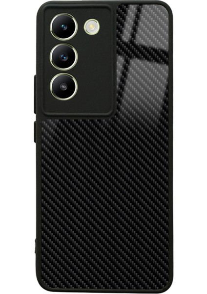 Vivo V30 Lite Carbon Tasarımlı Glossy Telefon Kılıfı