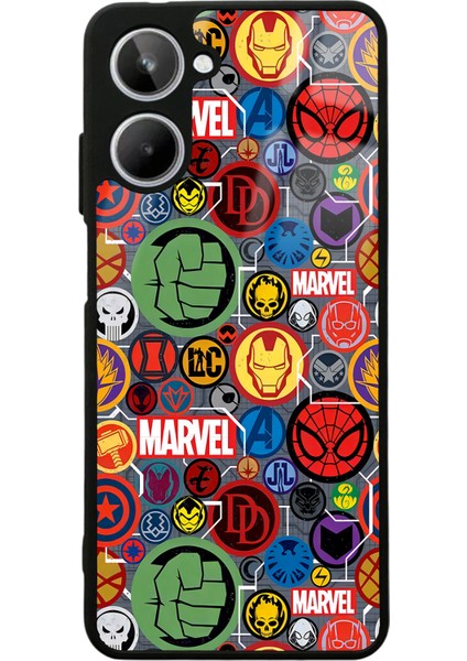 Oppo Realme 10 Marvel Face Tasarımlı Glossy Telefon Kılıfı