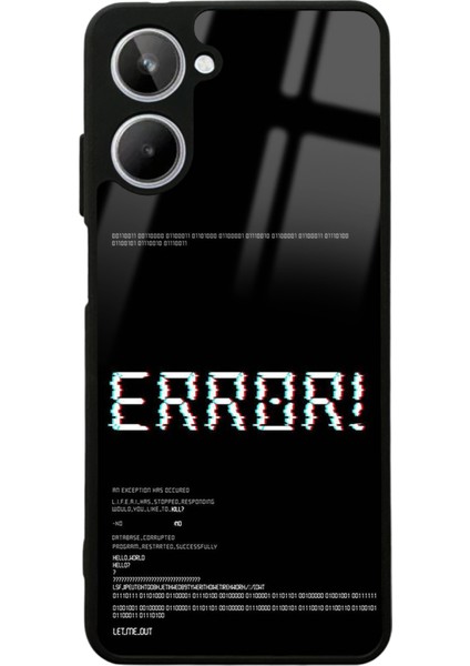 Oppo Realme 10 Error Tasarımlı Glossy Telefon Kılıfı