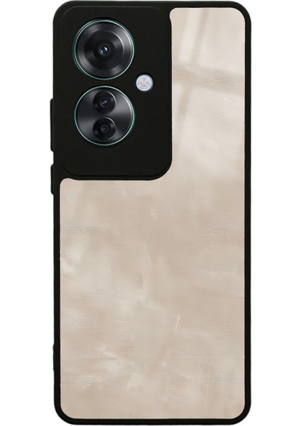 Oppo Reno 11F 5g Süt Kahvesi Mermer Tasarımlı Glossy Telefon Kılıfı