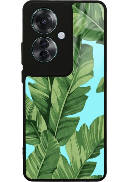 Oppo Reno 11F 5g Leaf Tasarımlı Glossy Telefon Kılıfı