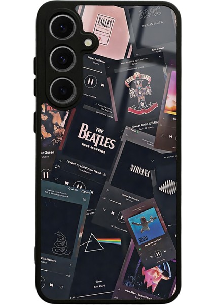Samsung S24 Fe Retro Music Tasarımlı Glossy Telefon Kılıfı