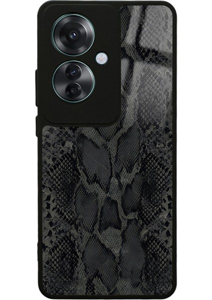 Oppo Reno 11F 5g Yılan Derisi Tasarımlı Glossy Telefon Kılıfı