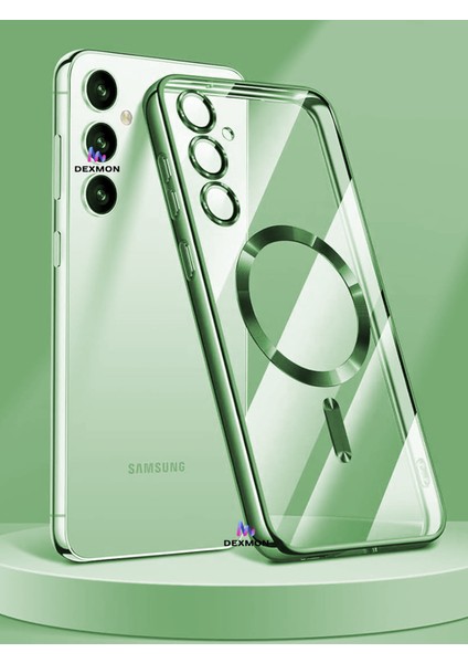 Galaxy S24 Fe Kılıf Kamera Lens ve Hoparlör Toz Korumalı Magsafe Şarj Özellikli Esnek Silikon