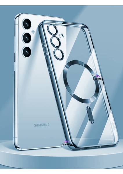 Galaxy S24 Fe Kılıf Kamera Lens ve Hoparlör Toz Korumalı Magsafe Şarj Özellikli Esnek Silikon