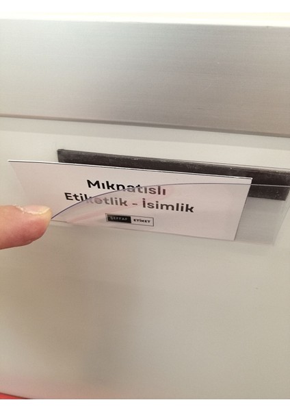 Pvc Etiketlik Isimlik Mıknatıslı Magnet Etiketlik Metal Raflar Depo Rafları Için Mıknatıs Etiketlik Etiket Koruyucu Cep