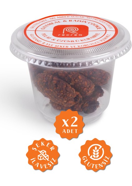 Glutensiz Yulaflı ve Üzümlü Kurabiye