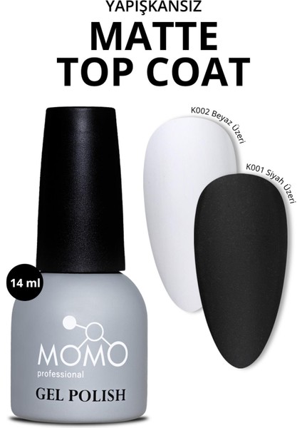 Matte Top Coat Şeffaf Kalıcı Oje 14 ml